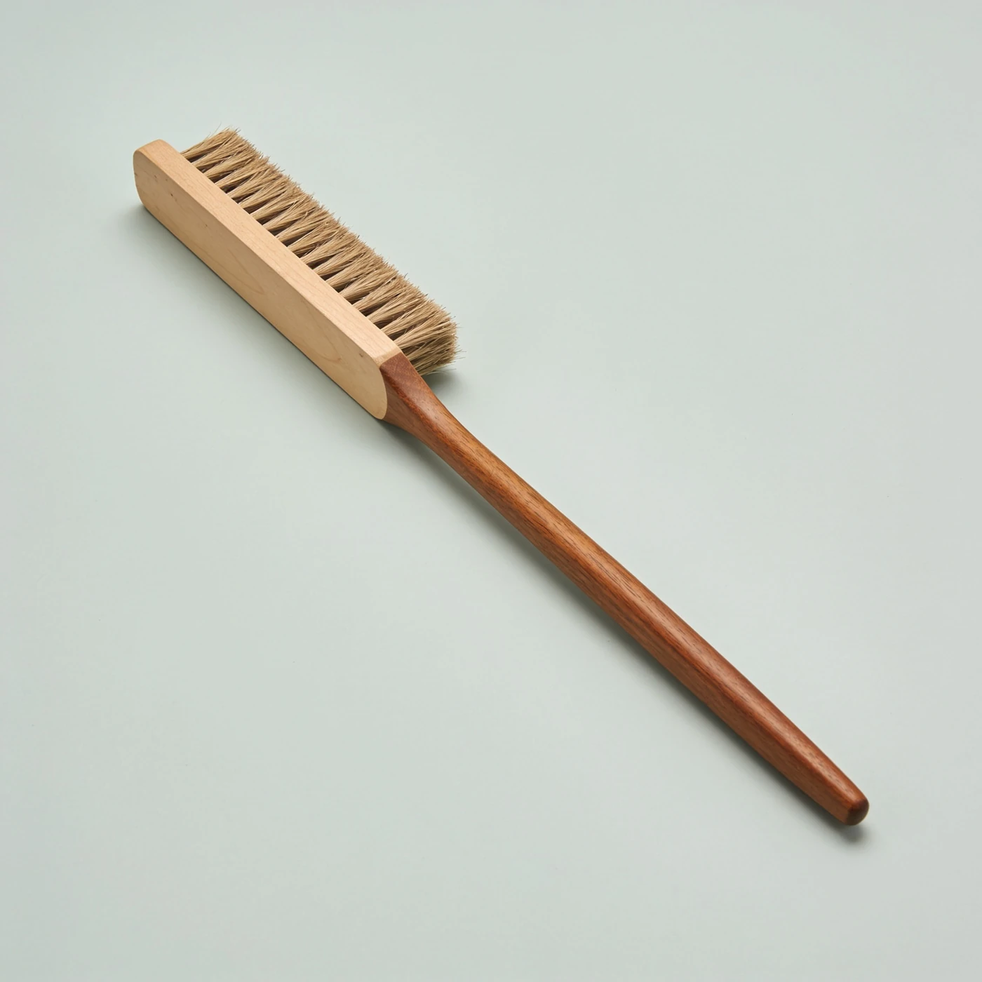 Narrow Finish Brush — Warm walnut stain